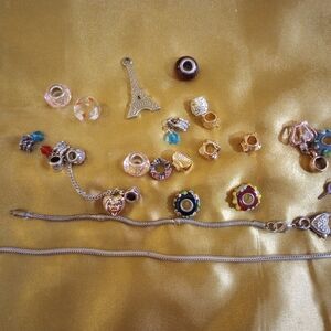 Lot Of Charm Beads(Pandora Compatible)